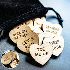 Wooden Cards Heart Round