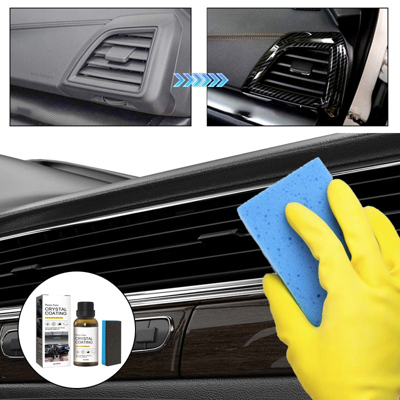 Plastic parts crystal coating
