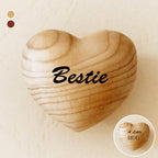 Small Pocket Hug Wooden Heart Token