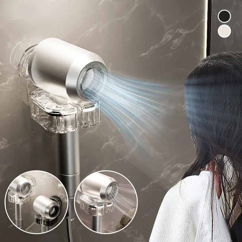 Rotating Hair Dryer Holder Without Drilling