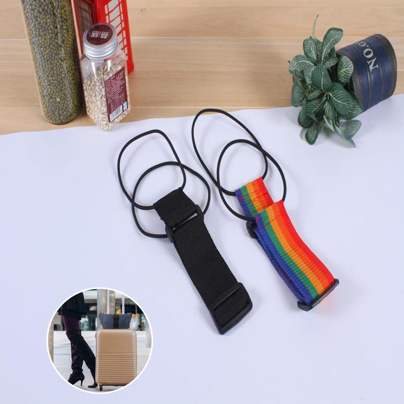 Elastic fastening belt for luggage