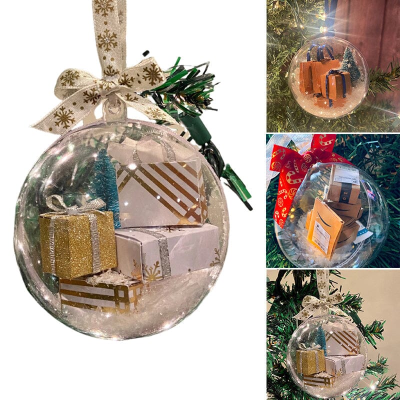 Christmas ornament transparent ball