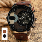 Men's Fashion Large Dial Style Steel Band Watch