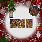 Vintage Christmas Nativity Scene Mug