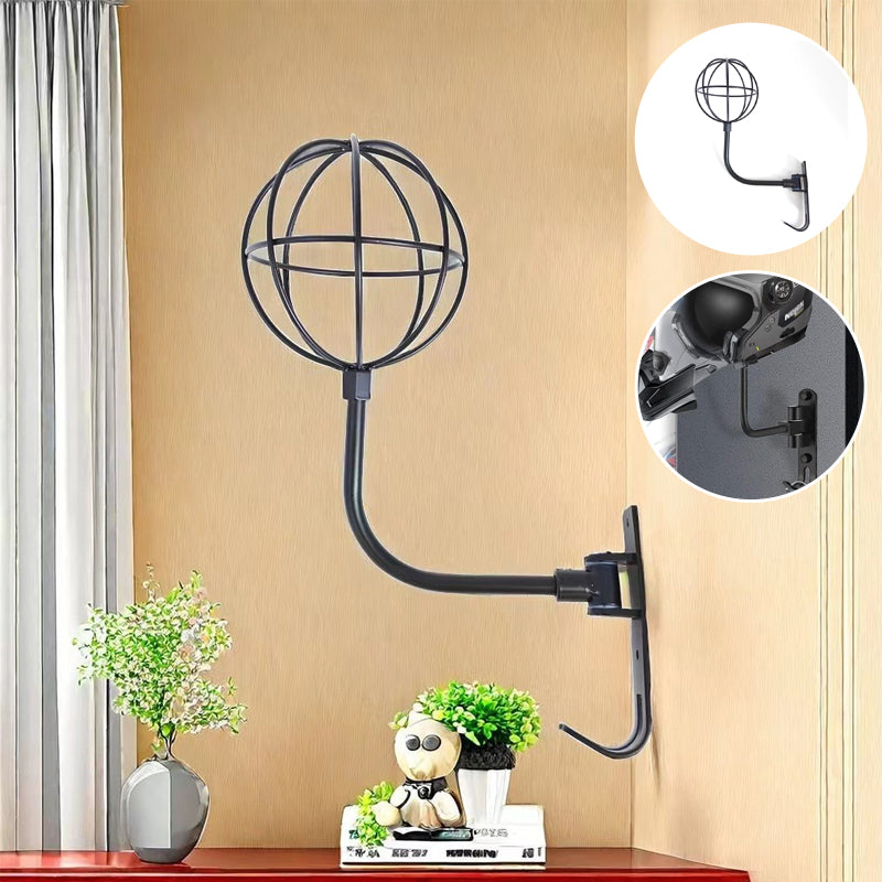 Motorcycle helmet holder