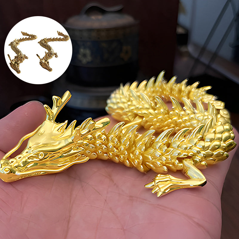 Gold Dragon with movable joints