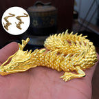 Gold Dragon with movable joints
