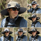 Solar and USB Charging Fan Outdoor Fishing Hat
