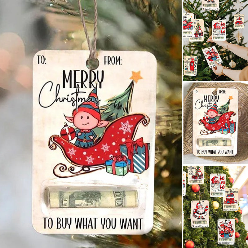 Santa Christmas money holder