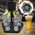 Shot glass dispenser and holder