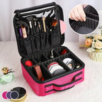 Makeup Cosmetic Storage Bag with Adjustable Compartment