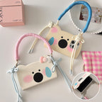 Insta-Style Cartoon Westie Flip-Phone Case