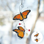 Stained Monarch Butterfly Window Decor