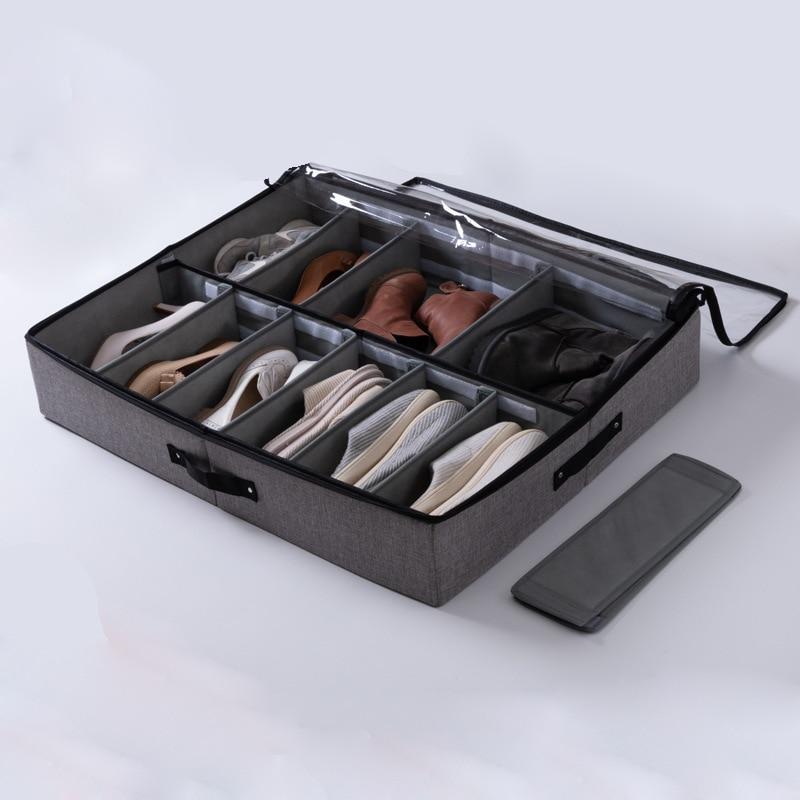 Foldable Shoe Box Organizer and Shoe Storage