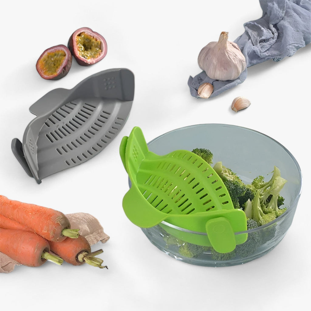 Foldable Silicone Kitchen Strainer – FlexiStrain
