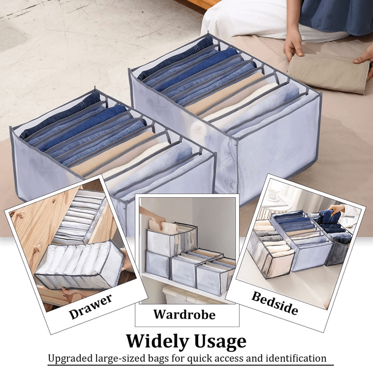 FOLDSPACE – Closet Organizer Set for Neat and Wrinkle-Free Storage