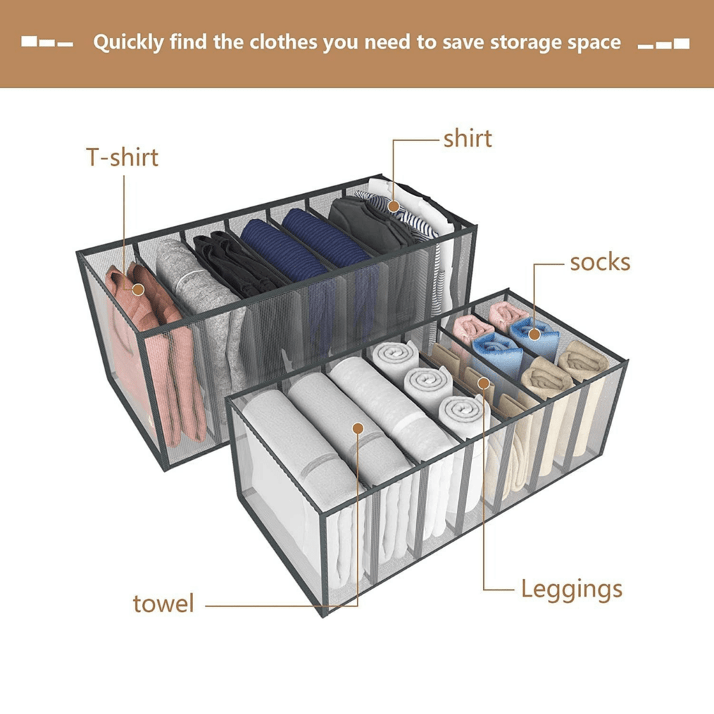 FOLDSPACE – Closet Organizer Set for Neat and Wrinkle-Free Storage