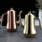 Food-Grade Stainless Steel Tea Kettle Long Mouth Teapot with Strainer