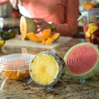 6-piece silicone bowl lid
