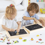 Magnetic & chalkboard drawing set for children