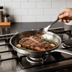 Scratch-Resistant Titanium Pan Without Coating for Perfect Frying Results