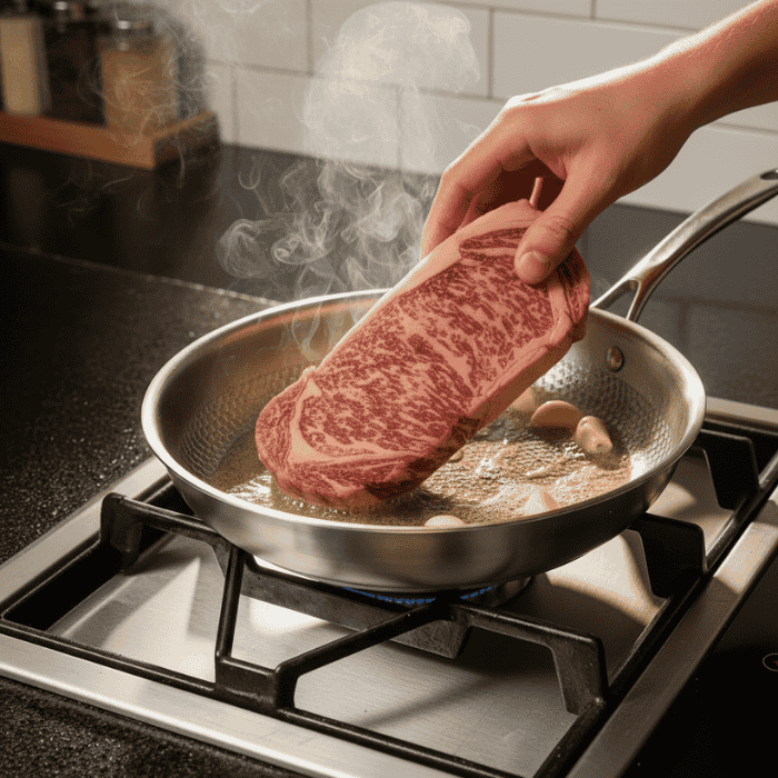 Scratch-Resistant Titanium Pan Without Coating for Perfect Frying Results
