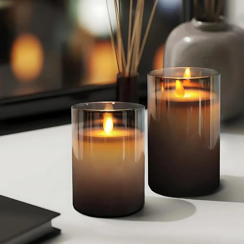 LuxeLumen LED Candle Set | Elegant LED candles with remote control for atmospheric ambiance