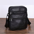 Leather Men’s Shoulder Bag – Spacious Cowhide Bag with Adjustable Strap