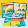FracLuxe Magnetic Fraction Disc Set | Hands-on math learning tool for fractions and decimals