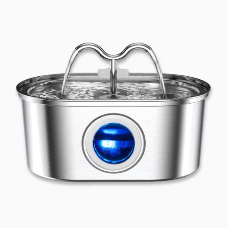 Cat Water Fountain made of Stainless Steel – Quiet, Hygienic and BPA-free – 2L Capacity