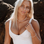 Amélie Freshwater Pearl Choker Necklace with 18K Gold Coating
