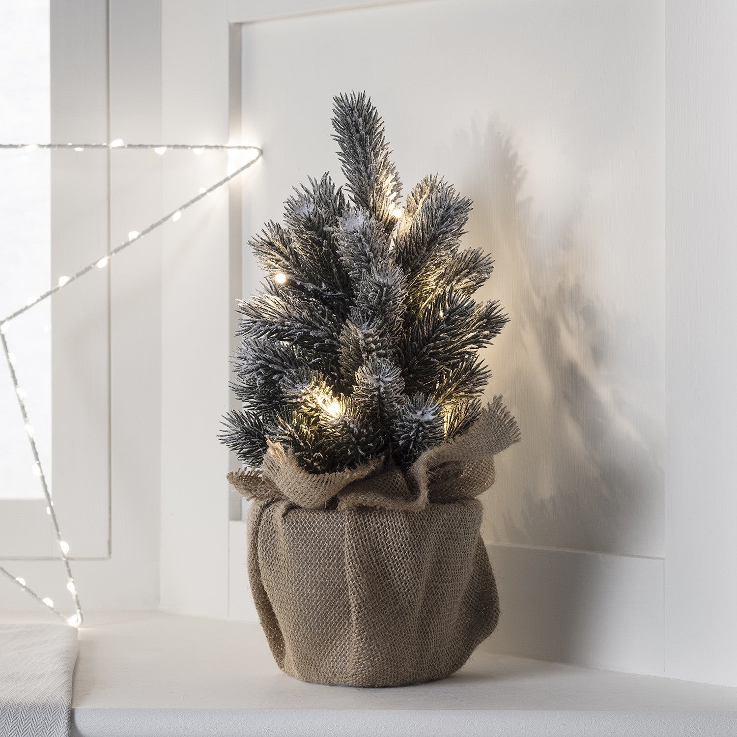 Christmas Decorations Mini Frosted Tree Lights