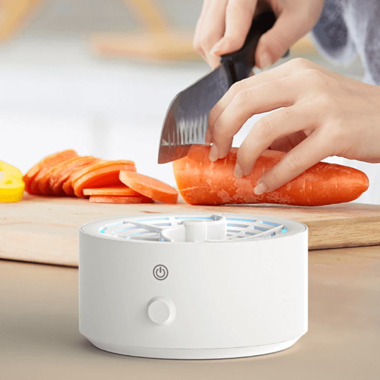 Battery-powered food cleaning agent Effective removal of pesticides and bacteria