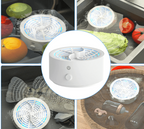 Battery-powered food cleaning agent Effective removal of pesticides and bacteria