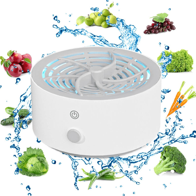 Battery-powered food cleaning agent Effective removal of pesticides and bacteria