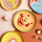 Vegetable Shapes Ceramic Salad Plate