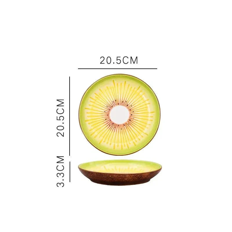 Vegetable Shapes Ceramic Salad Plate