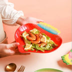 Vegetable Shapes Ceramic Salad Plate