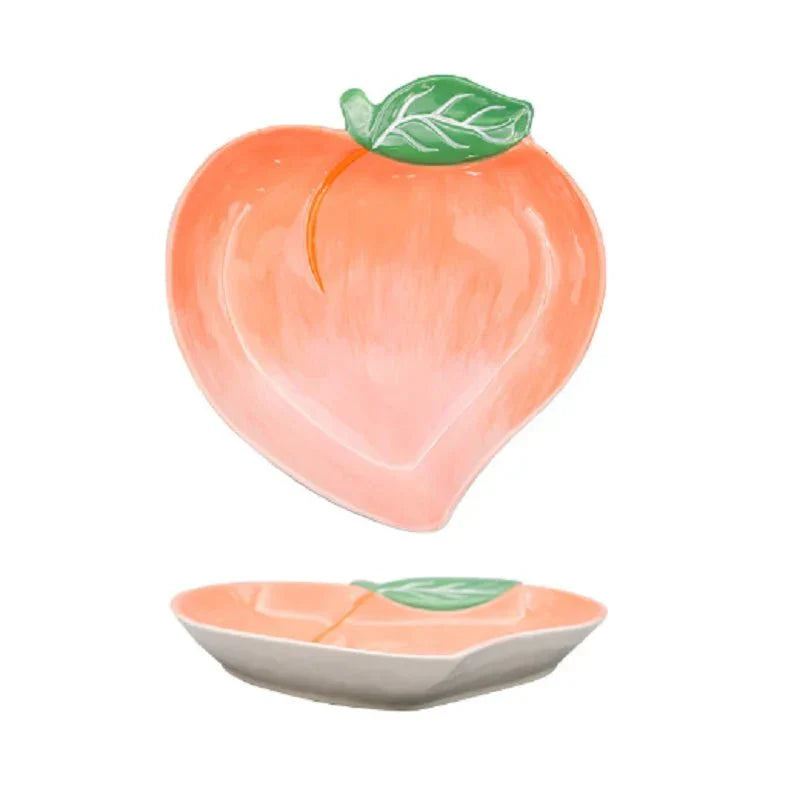 Vegetable Shapes Ceramic Salad Plate