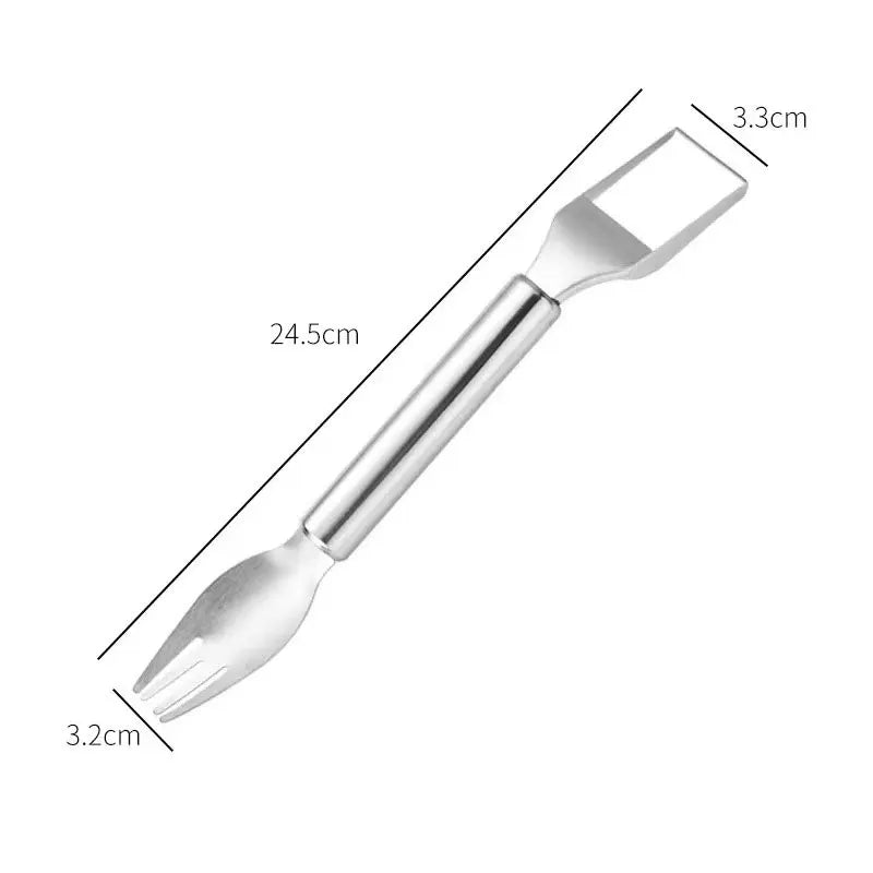 HandyFruit Pro – Dual Blade & Fork for Effortless Fruit Preparation