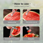 HandyFruit Pro – Dual Blade & Fork for Effortless Fruit Preparation