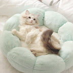 Deep Sleep Flower Shape Cat Bed