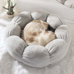 Deep Sleep Flower Shape Cat Bed