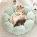 Deep Sleep Flower Shape Cat Bed