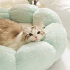 Deep Sleep Flower Shape Cat Bed