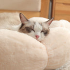 Deep Sleep Flower Shape Cat Bed