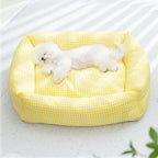 Rectangular washable dog bed breathable pet bed
