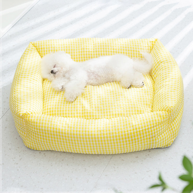 Rectangular washable dog bed breathable pet bed