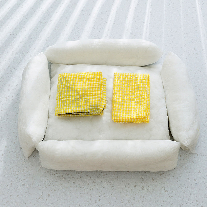 Rectangular washable dog bed breathable pet bed