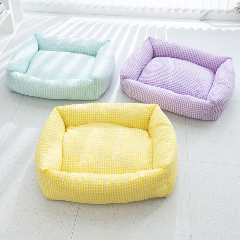 Rectangular washable dog bed breathable pet bed
